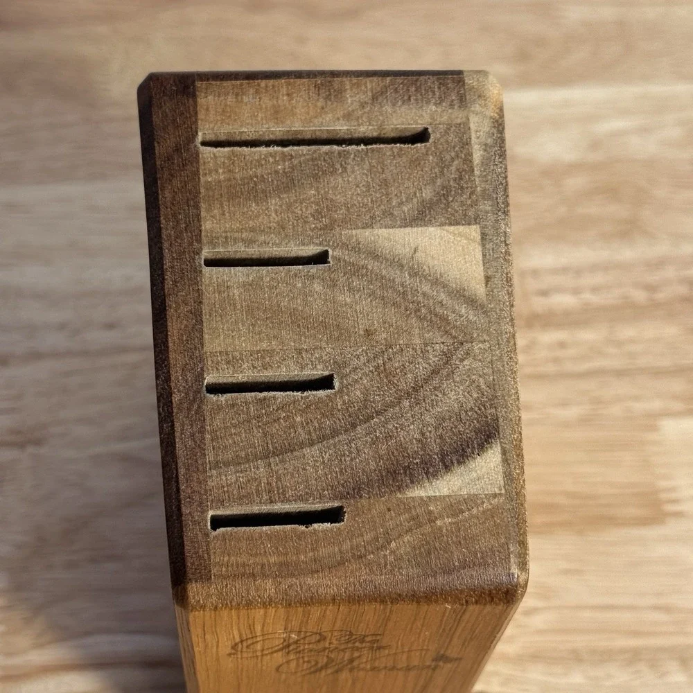 The Pioneer Woman Wooden Knife Block Kitchen Counter Storage Holder 4 Slot